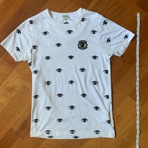 Kenzo Eyes All Over White Tee in Men’s XS